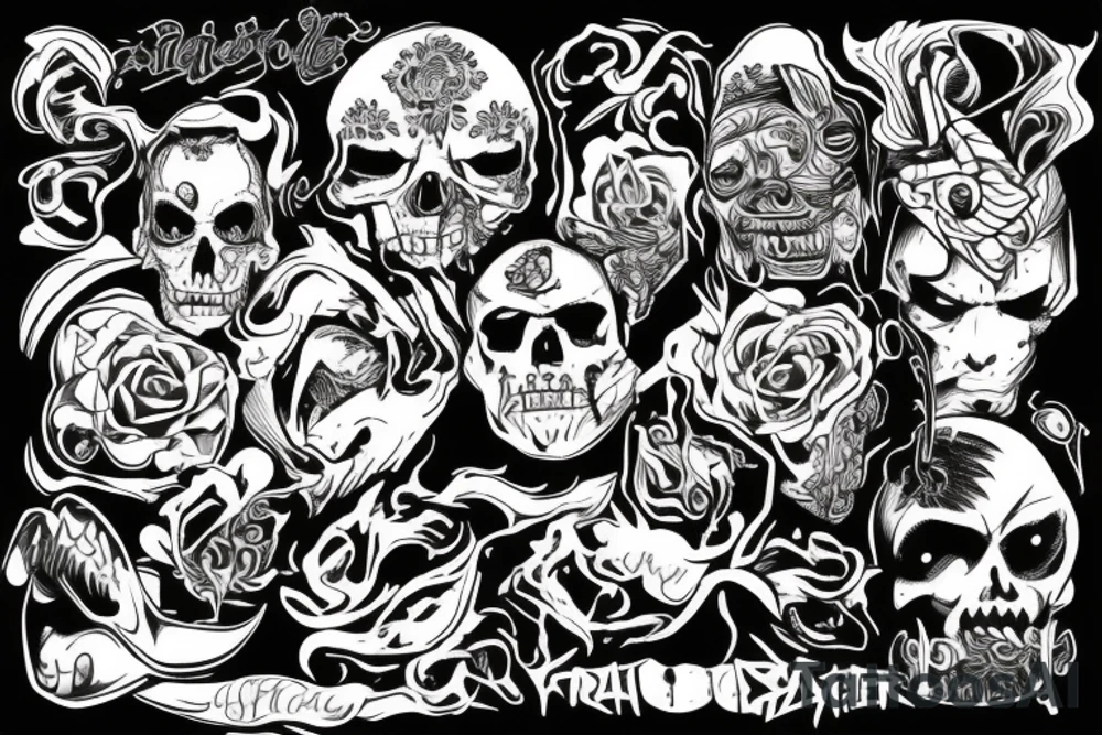 rage and anger tattoo idea