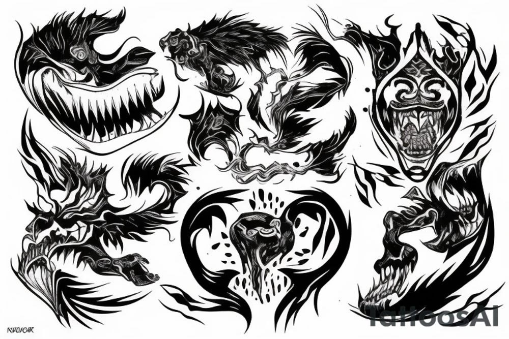 rage and anger tattoo idea