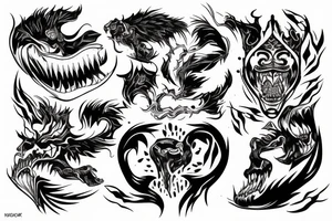 rage and anger tattoo idea