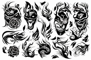 rage and anger tattoo idea