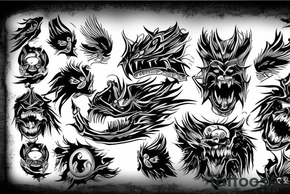 rage and anger tattoo idea