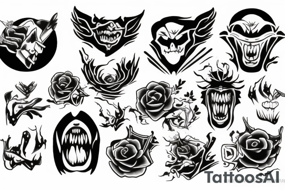 rage and anger tattoo idea