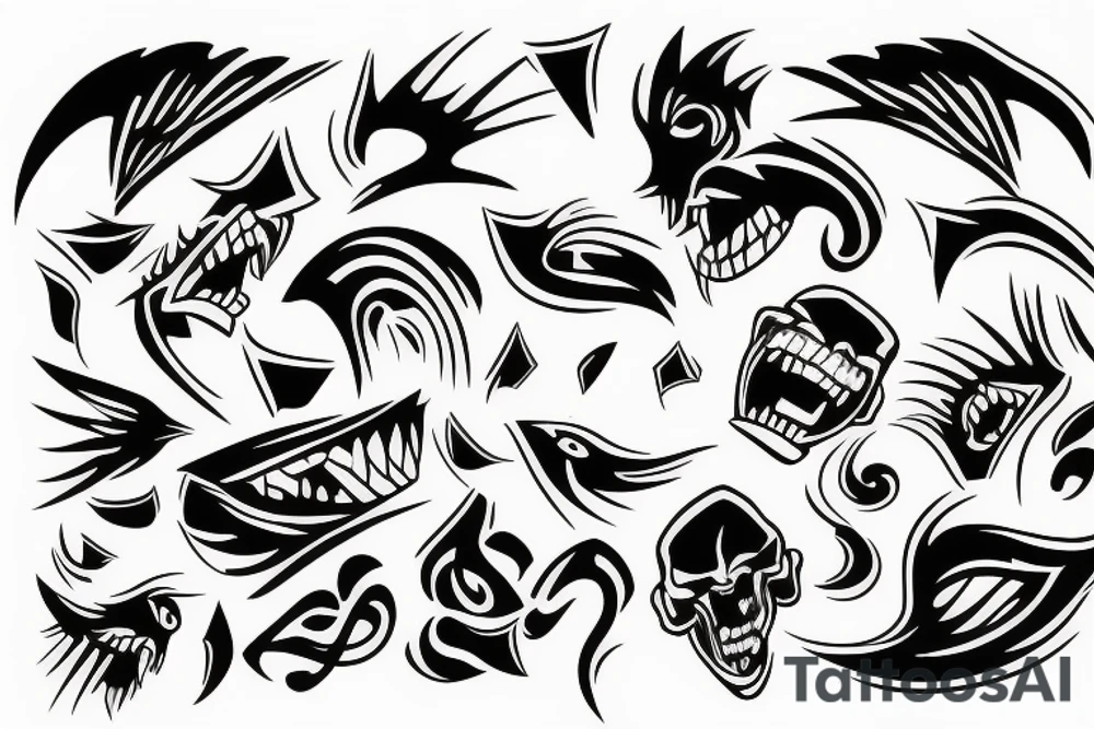 rage and anger tattoo idea