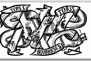 "Toast Brothers" as a script tattoo and arrow in it tattoo idea