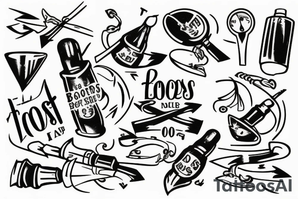 "Toast Brothers" as a script tattoo and arrow in it tattoo idea "Toast Brothers" as a script tattoo and arrow in it tattoo idea