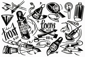 "Toast Brothers" as a script tattoo and arrow in it tattoo idea
