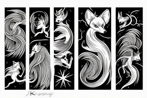 Kitsune lightning tattoo idea