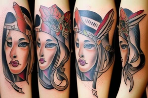 Sagittarius and Themis tattoo idea