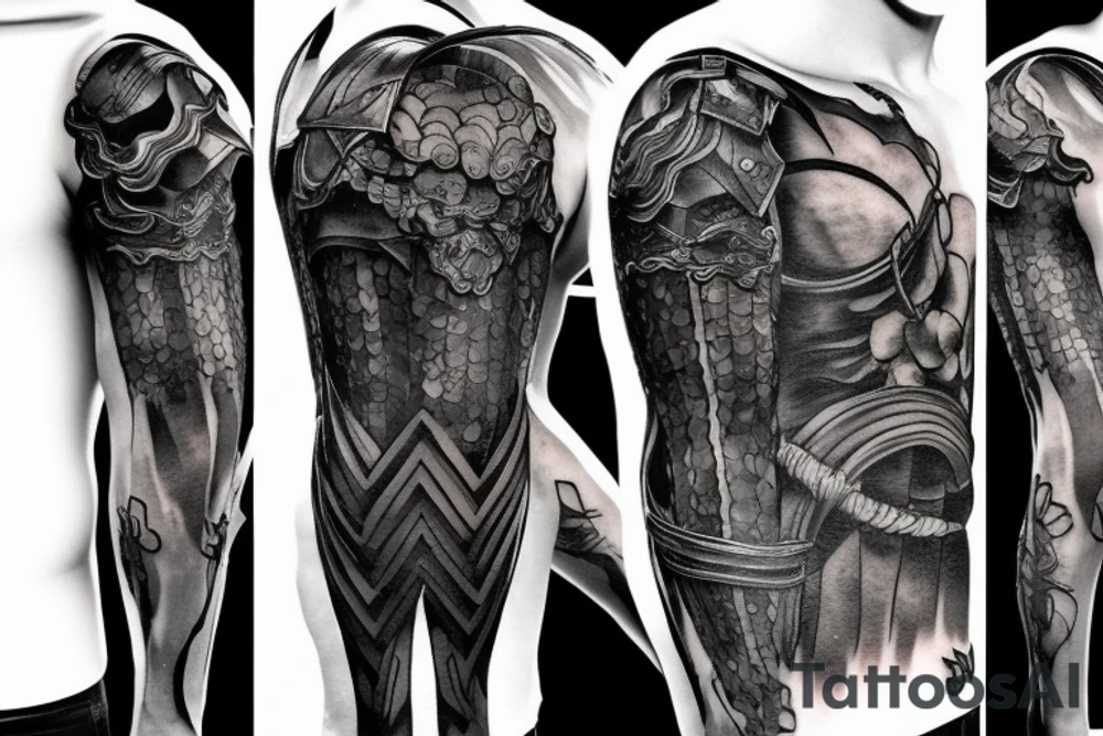guts tattoo in berserk armour, tattoo idea