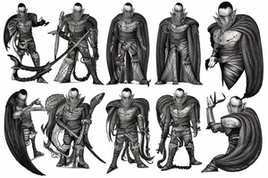 guts tattoo in berserk armour, tattoo idea