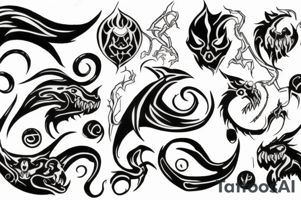 dark mark tattoo idea
