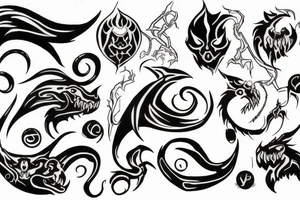 dark mark tattoo idea
