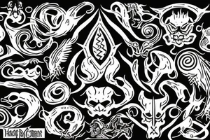 dark mark from harry potter tattoo idea
