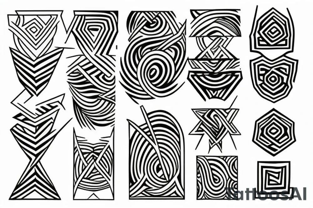 lines tattoo idea