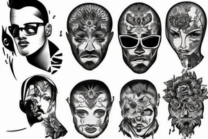 cool men tattoos for thigh tattoo idea