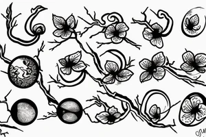 cherry blossom tree
snake
eye
planet tattoo idea