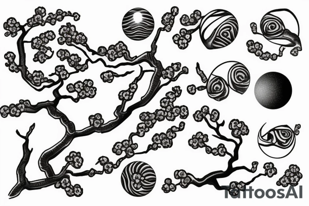 cherry blossom tree
snake
eye
planet tattoo idea