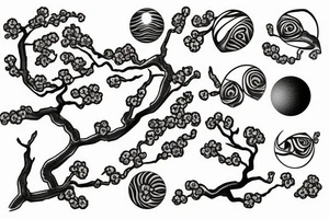 cherry blossom tree
snake
eye
planet tattoo idea