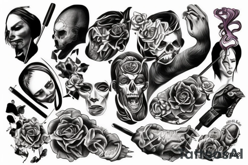 violence tattoo idea