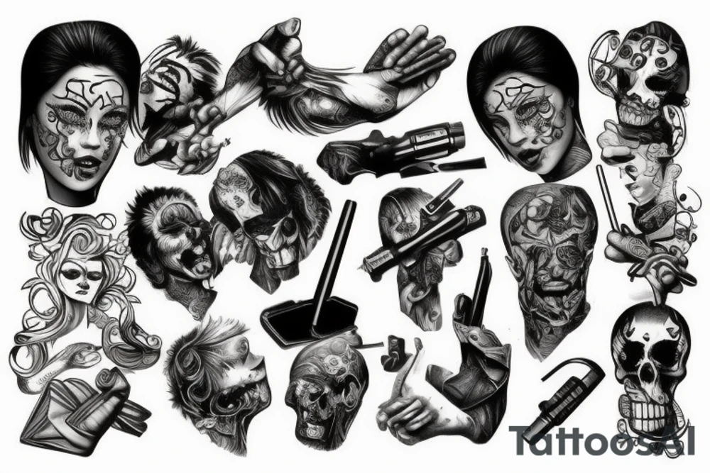 violence tattoo idea