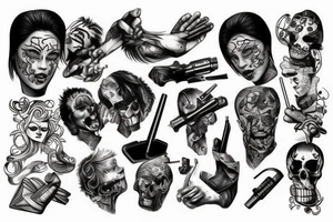 violence tattoo idea