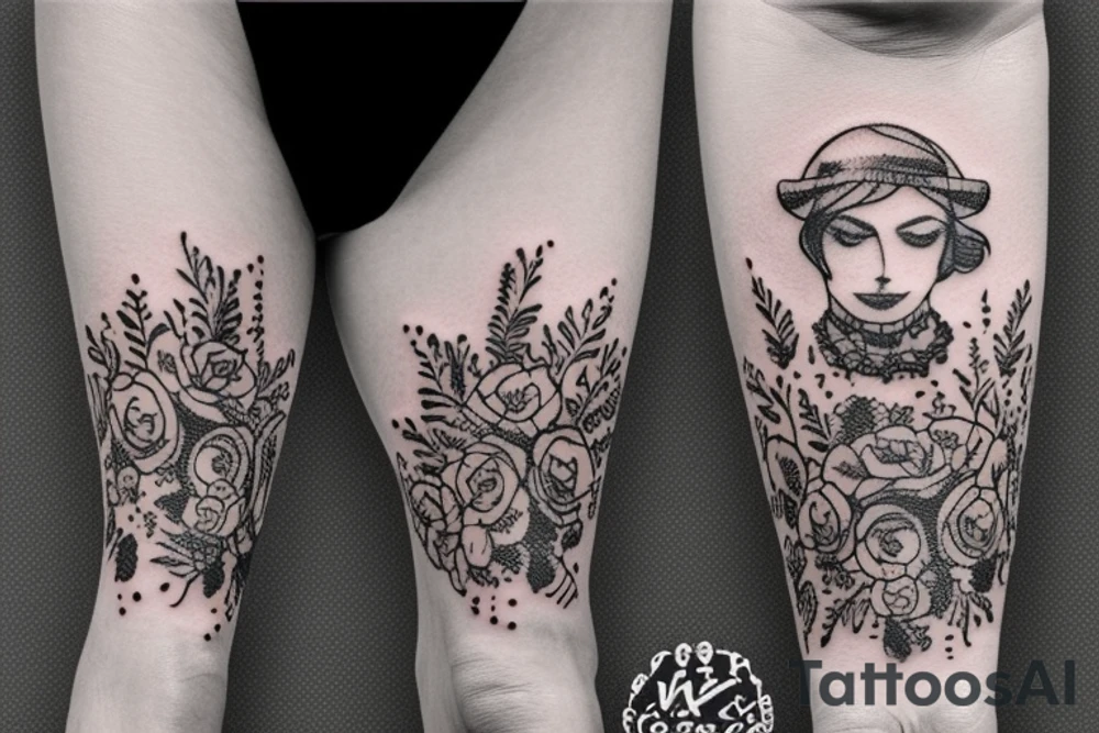 trash polka tattoo idea