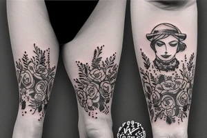 trash polka tattoo idea