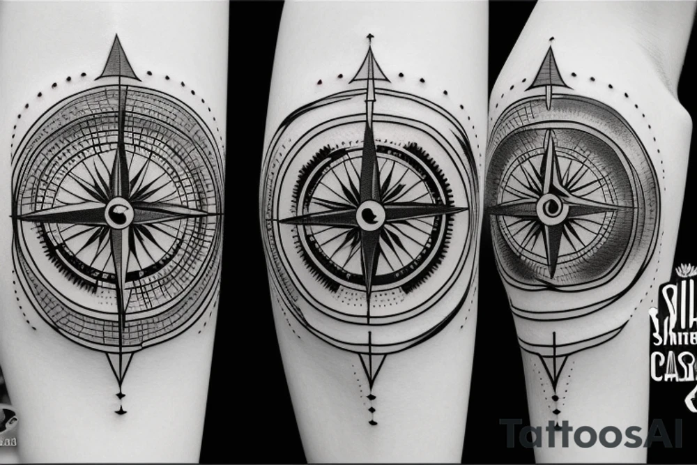 compass tattoo idea