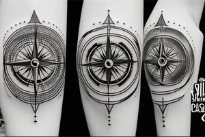 compass tattoo idea