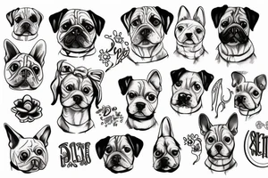pet dog tattoo idea