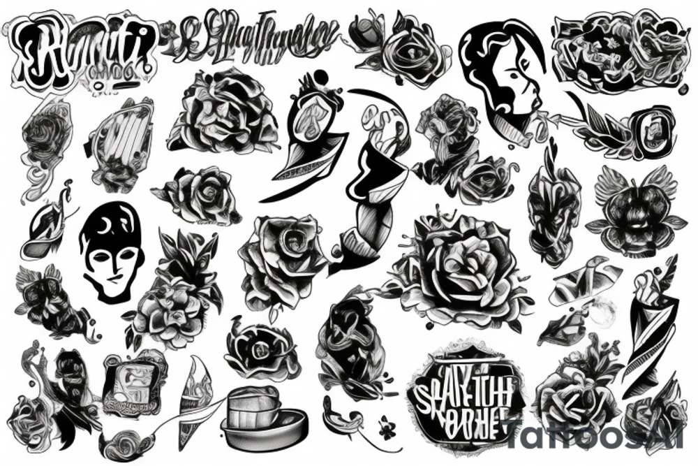 right here tattoo idea