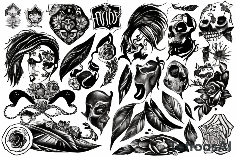hidden thoughts tattoo idea