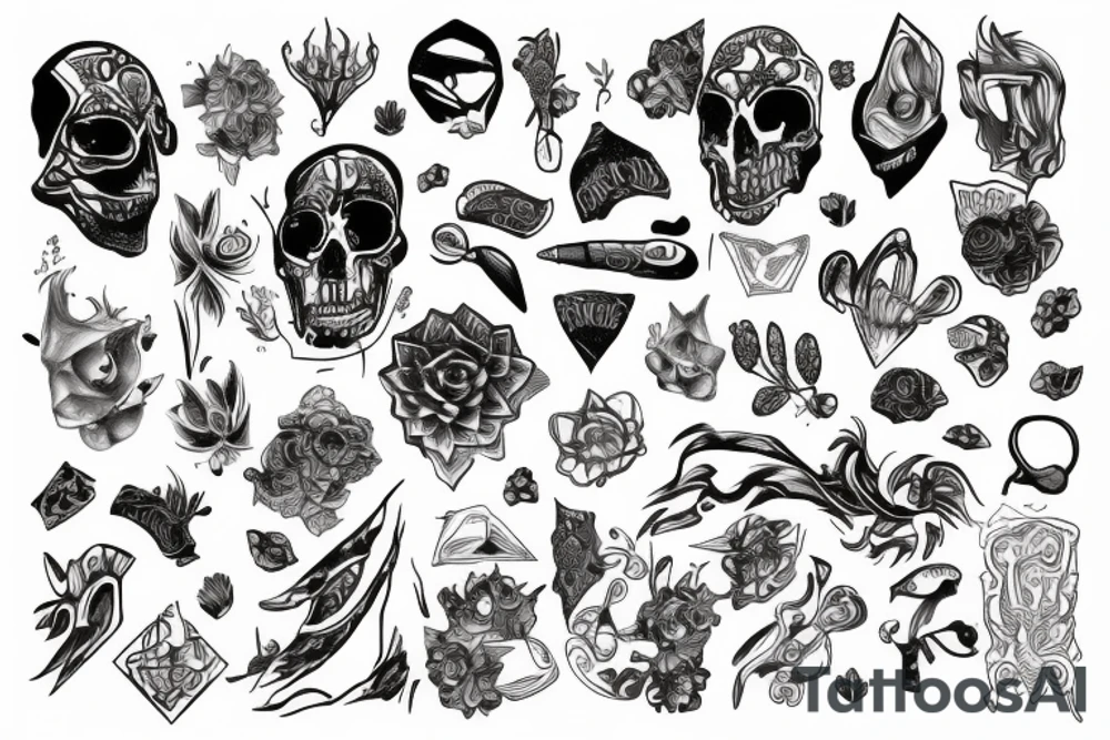 hidden thoughts tattoo idea
