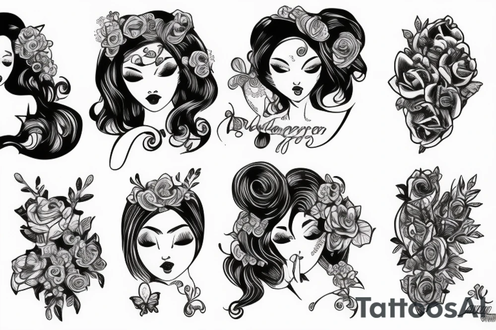 beloved girl tattoo idea