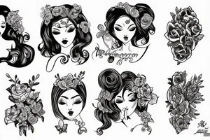 beloved girl tattoo idea