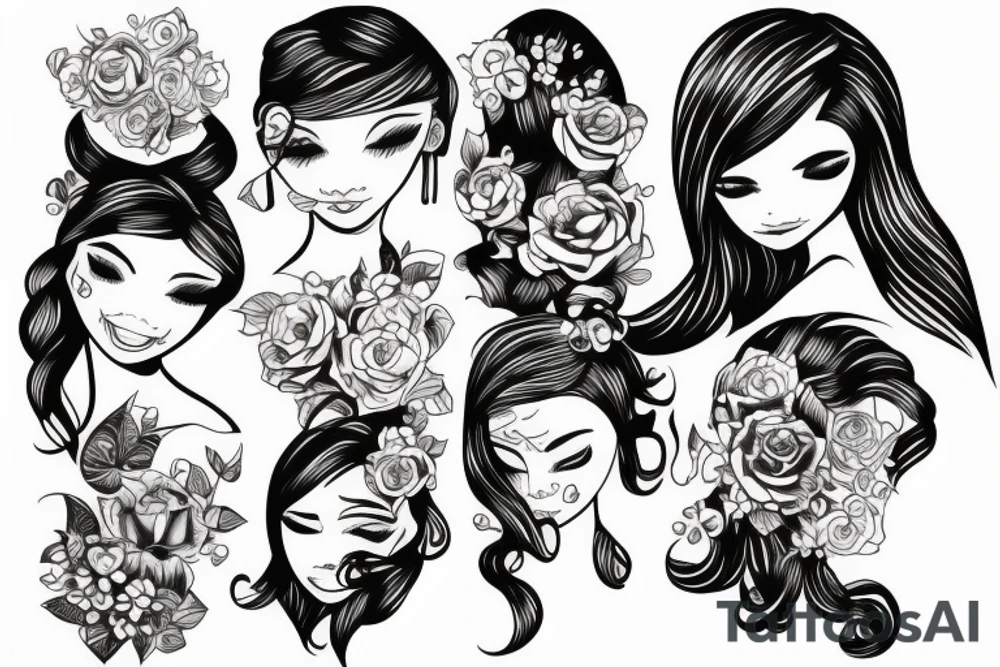 beloved girl tattoo idea