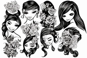 beloved girl tattoo idea