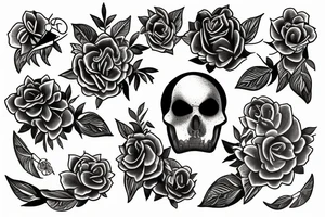 poeny tattoo idea