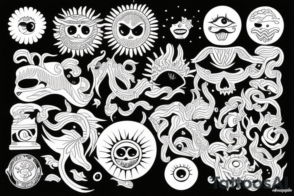 Dopamine sun tattoo idea