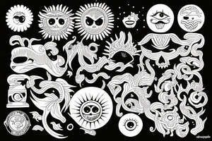 Dopamine sun tattoo idea