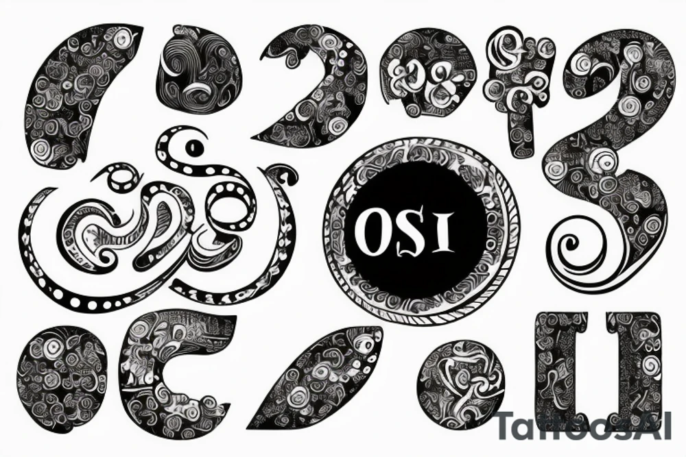OSI written as a circle tattoo idea