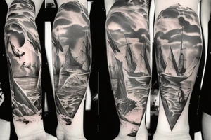 Greek mythology that includes marine biology tattoo idea