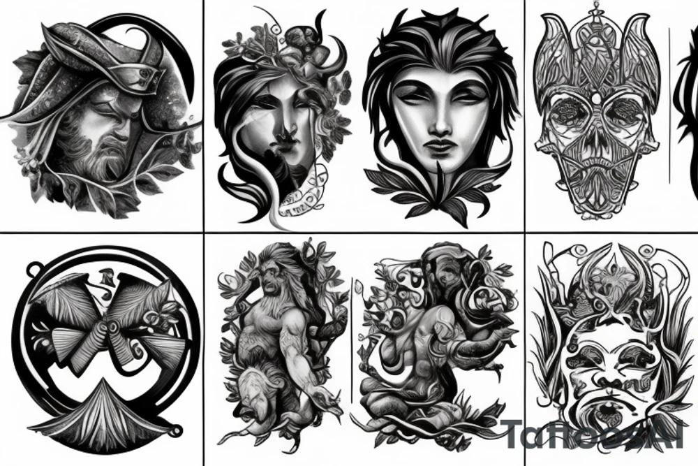 Greek gods tattoo idea