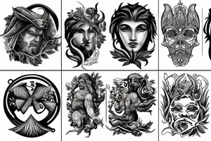 Greek gods tattoo idea