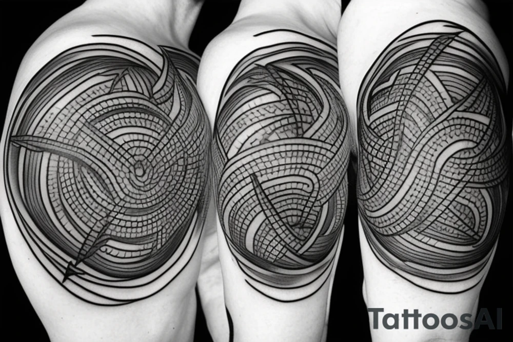 lightning and smoke tattoo idea