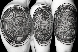lightning and smoke tattoo idea