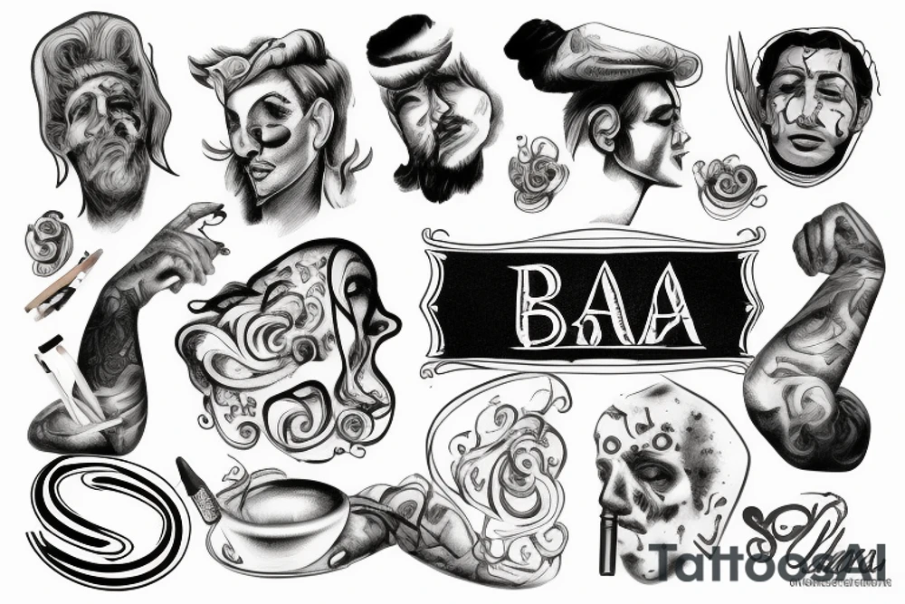 ibra smoke a sigar tattoo idea