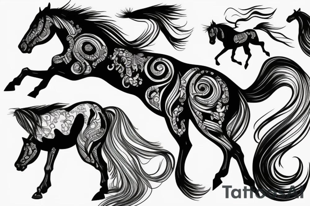 horse running with the wind tattoo idea