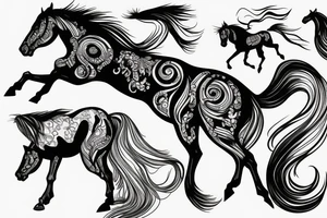 horse running with the wind tattoo idea