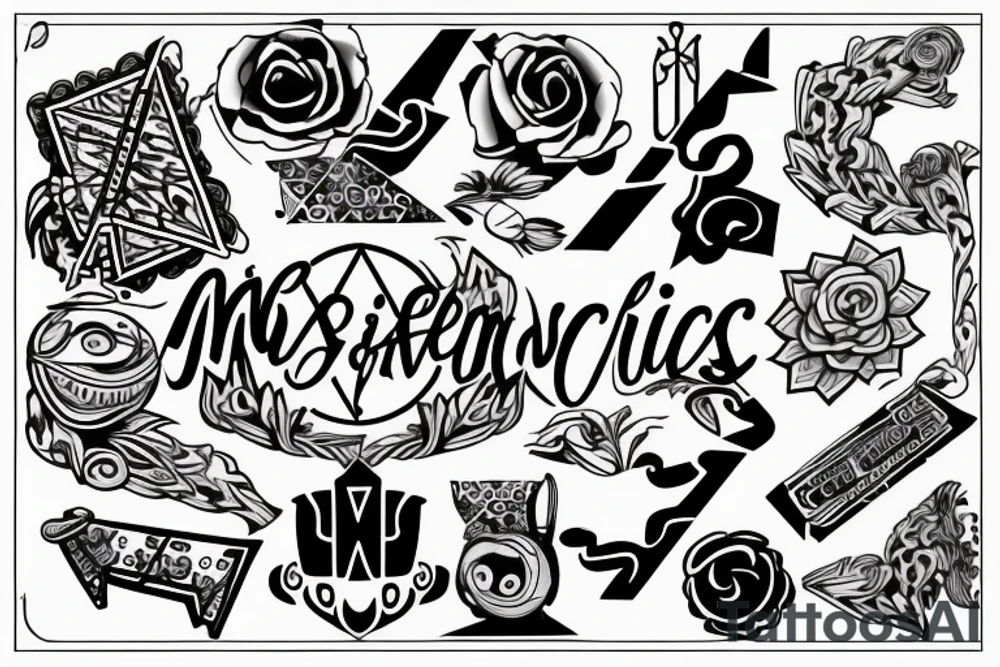 must include the letters msswjs tattoo idea